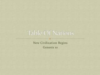 Table Of Nations
