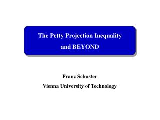 The Petty Projection Inequality and BEYOND