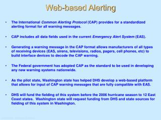 Web-based Alerting