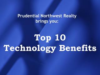 Top 10 Technology Benefits