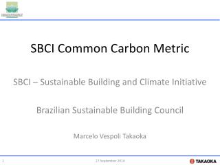 SBCI Common Carbon Metric