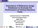 Importance of Reference Image Databases to Evaluate the Performance of Clinical Decision Tools.