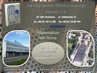 Zakłady Sprzętu Motoryzacyjnego POLMO S.A.