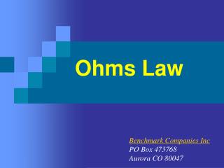 Ohms Law