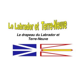 Le drapeau du Labrador et Terre-Neuve