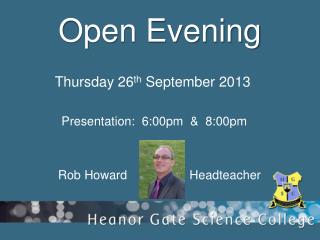 Open Evening