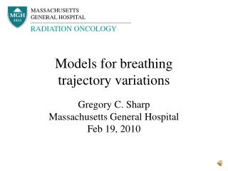 Models for breathing trajectory variations
