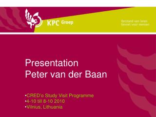 Presentation Peter van der Baan