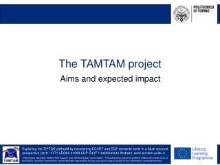 The TAMTAM project