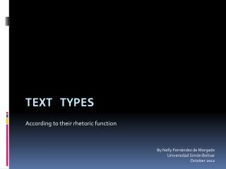 Text types