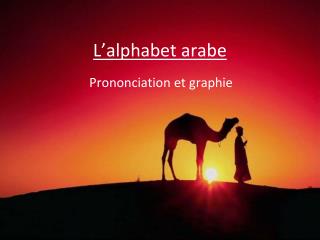 L’alphabet arabe
