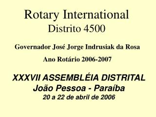 Rotary International Distrito 4500