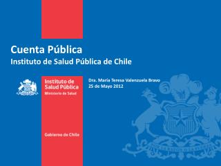 Cuenta Pública Instituto de Salud Pública de Chile