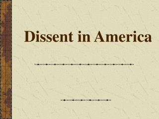 Dissent in America