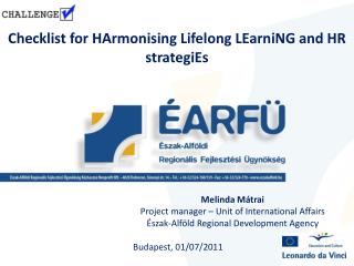 Checklist for HArmonising Lifelong LEarniNG and HR strategiEs