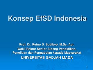 Konsep EfSD Indonesia