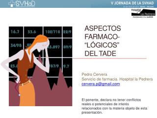 ASPECTOS FARMACO- “LÓGICOS” DEL TADE