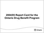 Drug Program Branch Mandate