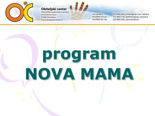 program NOVA MAMA