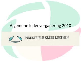 Algemene ledenvergadering 2010