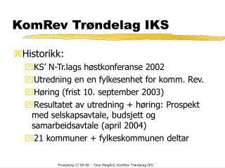 KomRev Trøndelag IKS