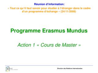 Programme Erasmus Mundus