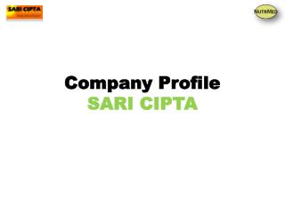 Company Profile SARI CIPTA