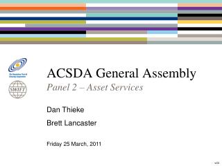 ACSDA General Assembly