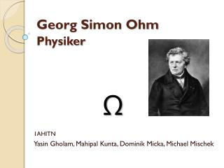 Georg Simon Ohm Physiker