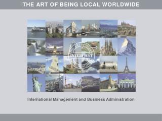 InterGest THE ART OF BEING LOCAL WORLDWIDE