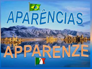 APARÊNCIAS