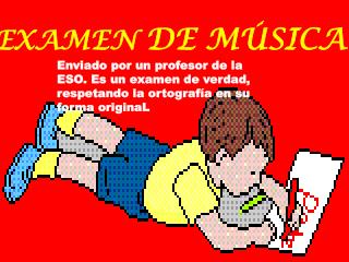 EXAMEN DE MÚSICA