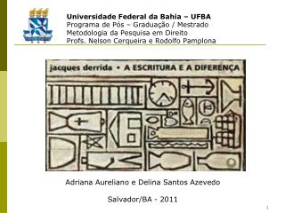 Universidade Federal da Bahia – UFBA Programa de Pós – Graduação / Mestrado