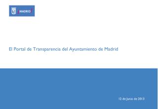 El Portal de Transparencia del Ayuntamiento de Madrid