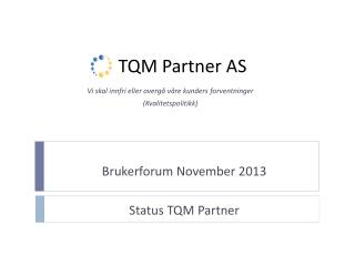 TQM Partner AS