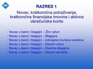 RAZRED 1