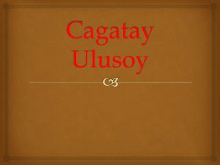 Cagatay Ulusoy