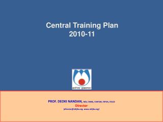 Central Training Plan 2010-11