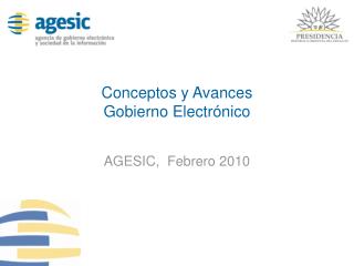 Conceptos y Avances Gobierno Electrónico