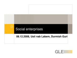 Social enterprises