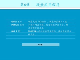 第 6 章 硬盘实用程序