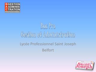 Bac Pro Gestion et Administration