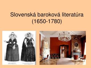 Slovenská baroková literatúra (1650-1780)