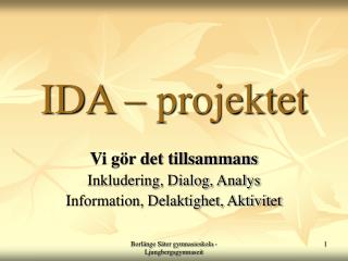 IDA – projektet