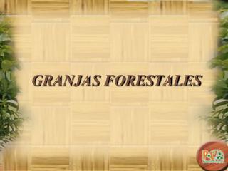 GRANJAS FORESTALES