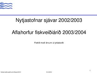 Siglunessnið, stöð 3 Hiti og selta að vori á 50 m dýpi