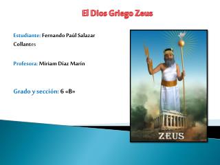 El Dios Griego Zeus