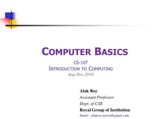 Computer Basics