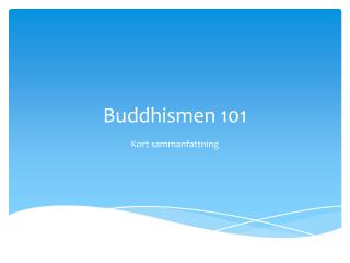 Buddhismen 101
