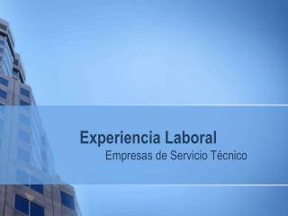 Experiencia Laboral